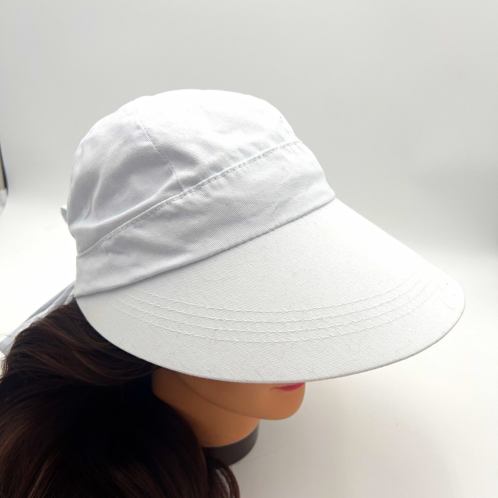 Scala Vintage White Cotton Cap Women's Classic Casual Hat One Size